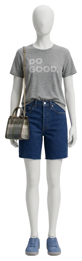 The pieces of this look on a mannequin, a Rewear Reverie preview