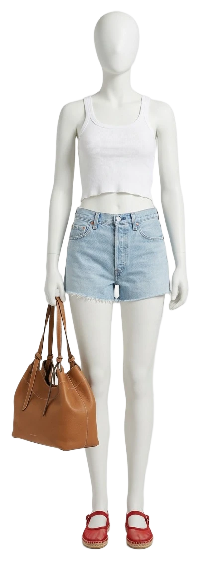The pieces of this look on a mannequin, a Rewear Reverie preview