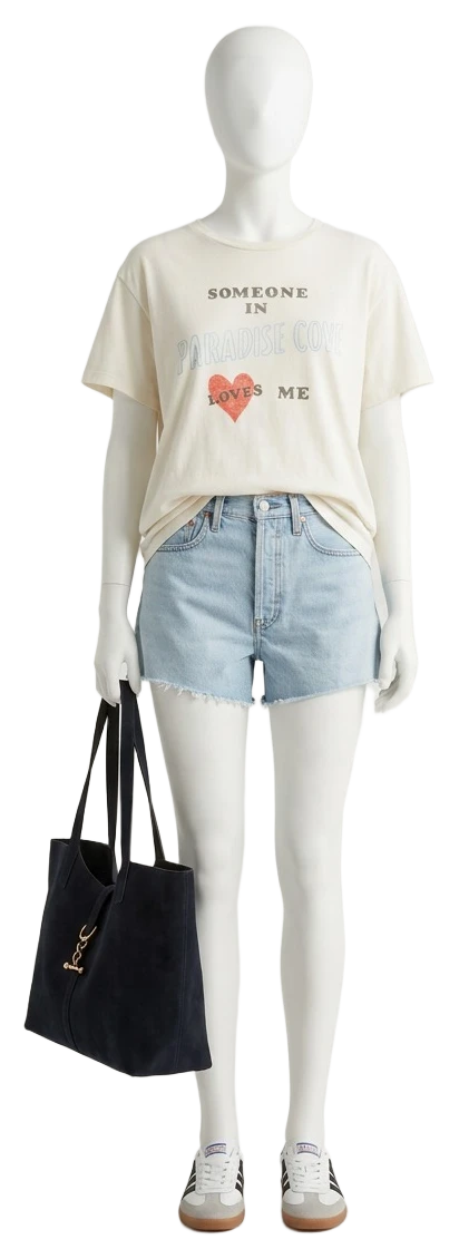 The pieces of this look on a mannequin, a Rewear Reverie preview