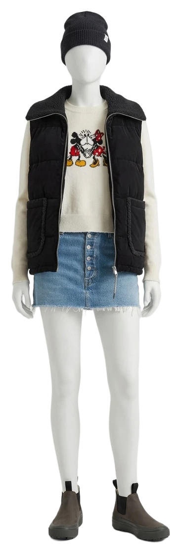 The pieces of this look on a mannequin, a Rewear Reverie preview