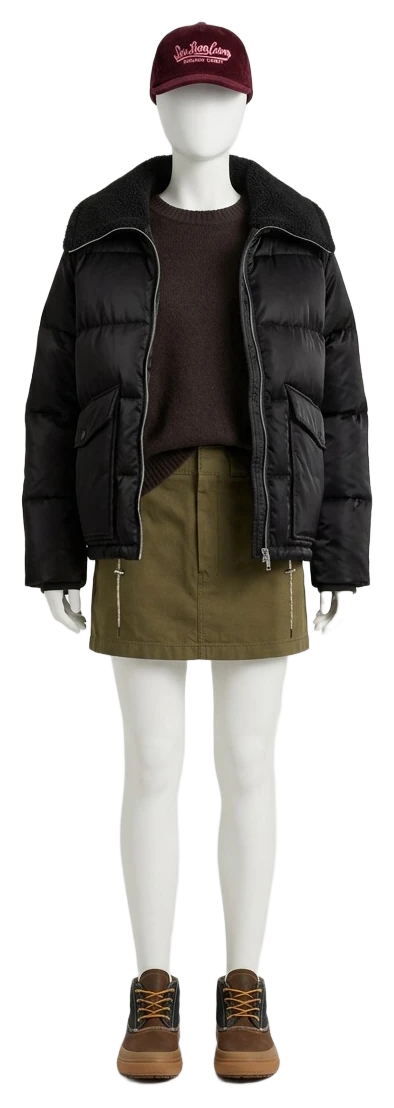 The pieces of this look on a mannequin, a Rewear Reverie preview