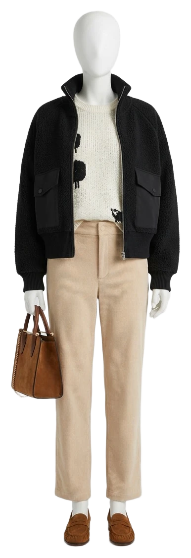 The pieces of this look on a mannequin, a Rewear Reverie preview