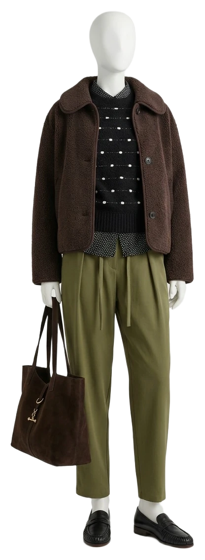 The pieces of this look on a mannequin, a Rewear Reverie preview