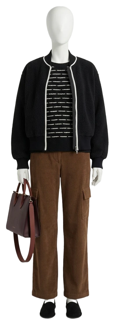 The pieces of this look on a mannequin, a Rewear Reverie preview