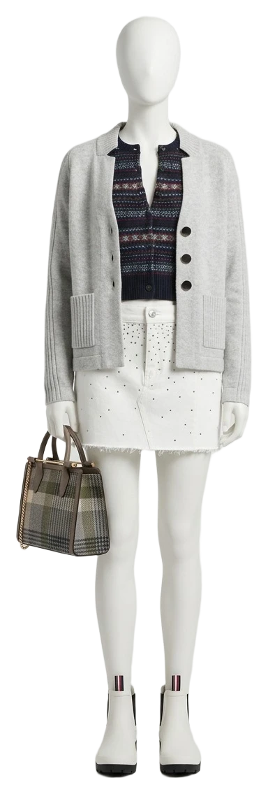 The pieces of this look on a mannequin, a Rewear Reverie preview