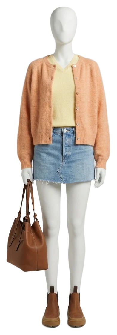 The pieces of this look on a mannequin, a Rewear Reverie preview
