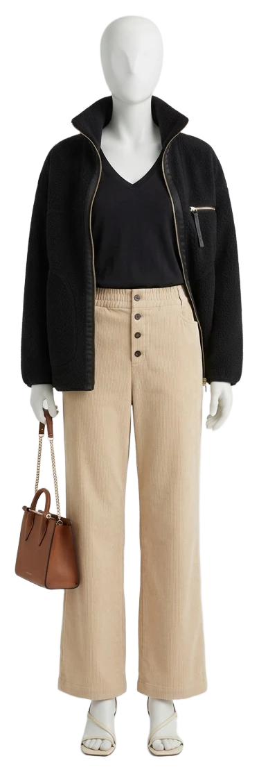The pieces of this look on a mannequin, a Rewear Reverie preview