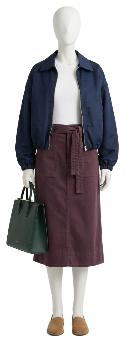 The pieces of this look on a mannequin, a Rewear Reverie preview