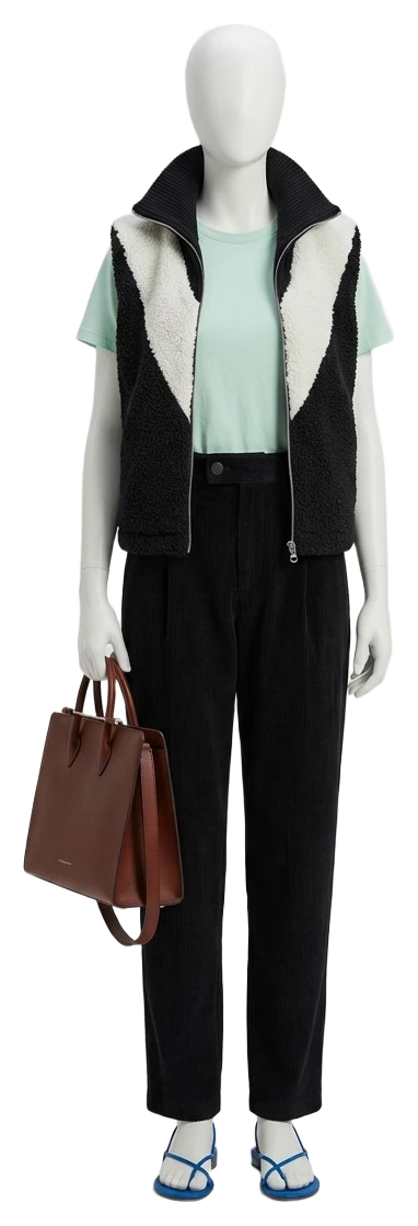 The pieces of this look on a mannequin, a Rewear Reverie preview