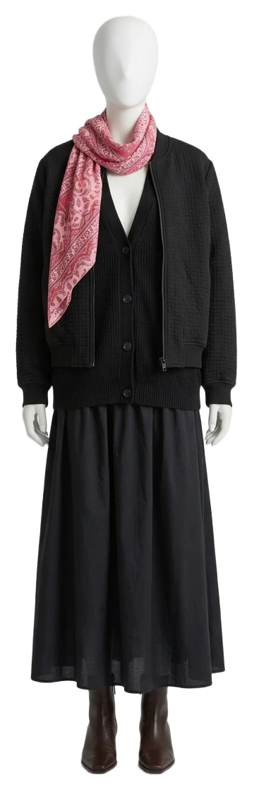 The pieces of this look on a mannequin, a Rewear Reverie preview