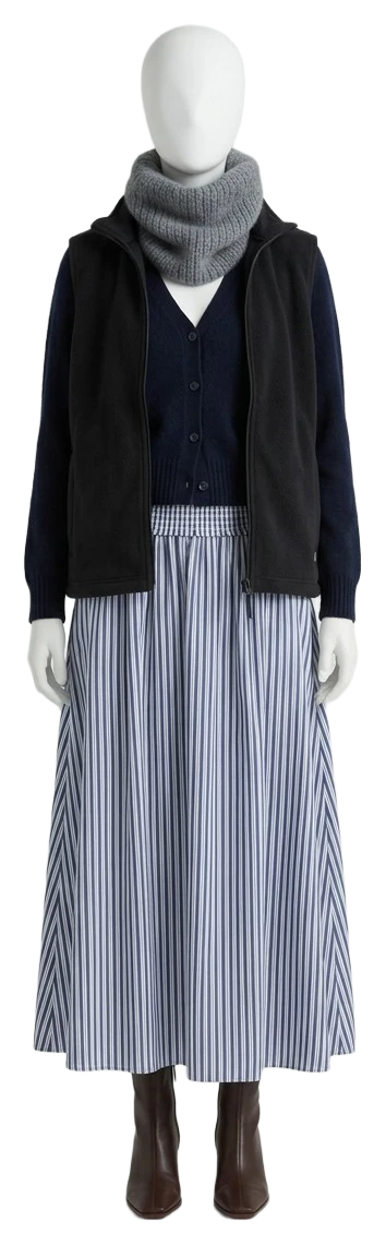 The pieces of this look on a mannequin, a Rewear Reverie preview
