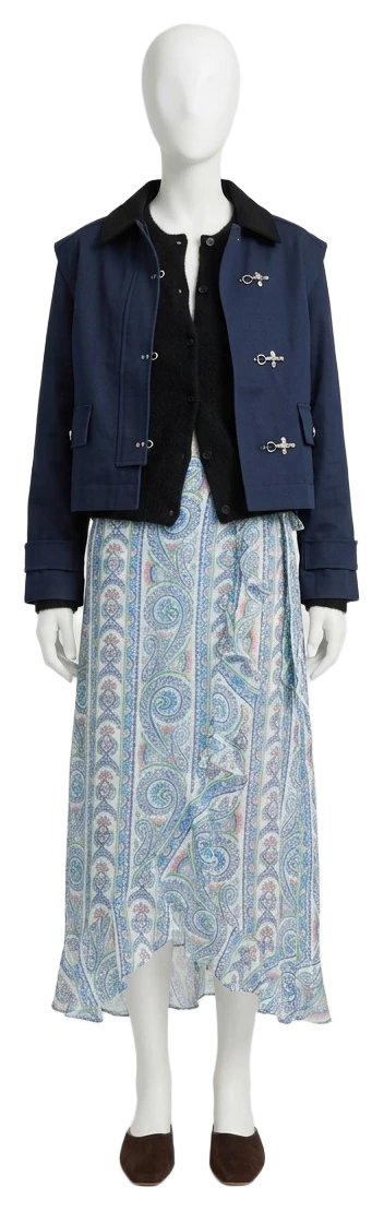 The pieces of this look on a mannequin, a Rewear Reverie preview