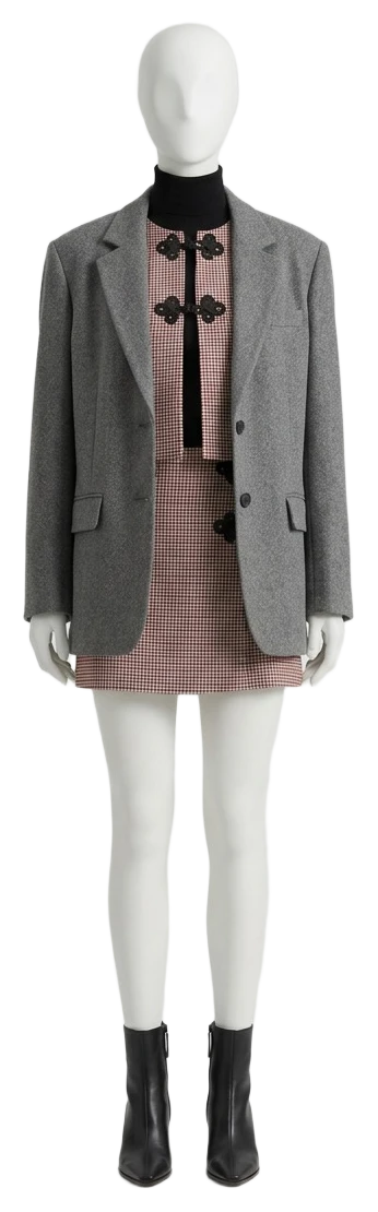 The pieces of this look on a mannequin, a Rewear Reverie preview