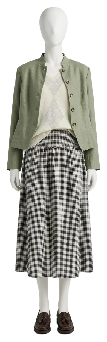 The pieces of this look on a mannequin, a Rewear Reverie preview