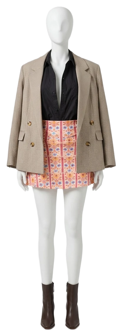 The pieces of this look on a mannequin, a Rewear Reverie preview