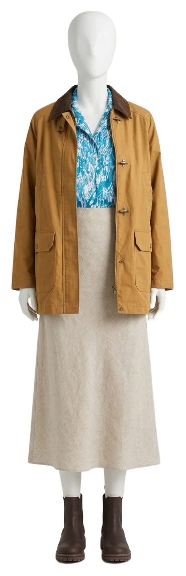 The pieces of this look on a mannequin, a Rewear Reverie preview