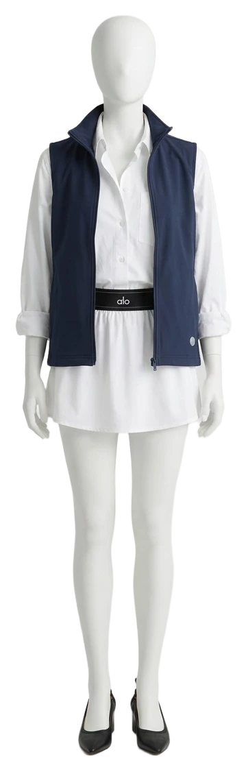 The pieces of this look on a mannequin, a Rewear Reverie preview